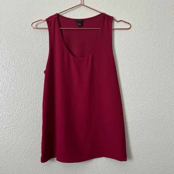 Ann Taylor red sleeveless tank top - Picture 1 of 4